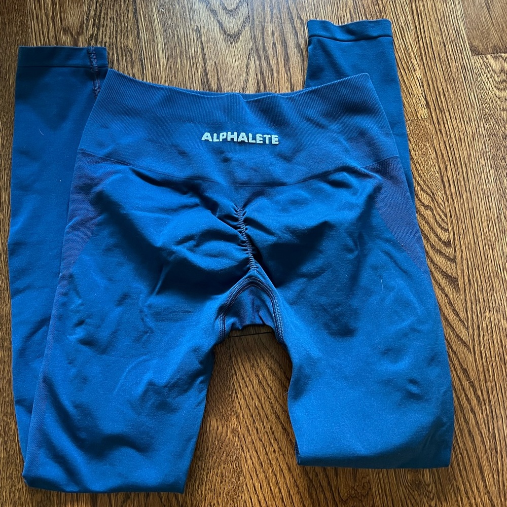 Navy Blue Alphalete Leggings